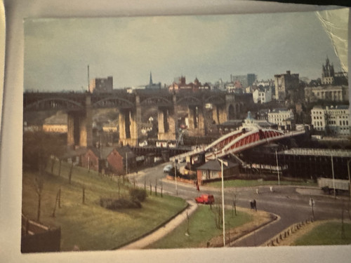 Vintage postcard bridges - vintage,