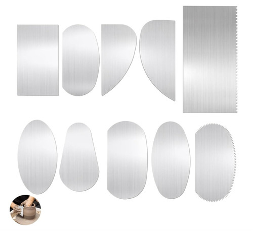 Pcs steel pottery tools - 10,
