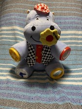 Boots Musical Happypotamus Baby Activity Toy Working Hippopotamus Clock Rattle +