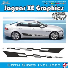 Jaguar XE XF Side Custom Stripes R Sportbrake Decals Stickers Graphics 012