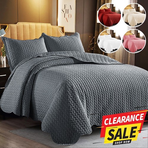 Piece quilted bedspread bed - quilted,
