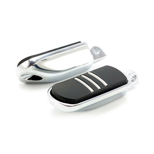 Footpegs streamlined chrome - footpegs,