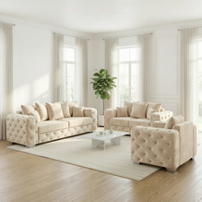 Seater sofa set velvet - set,