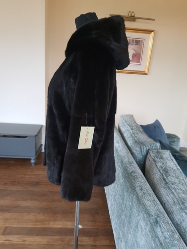 Mink jacket coat - coat, hood