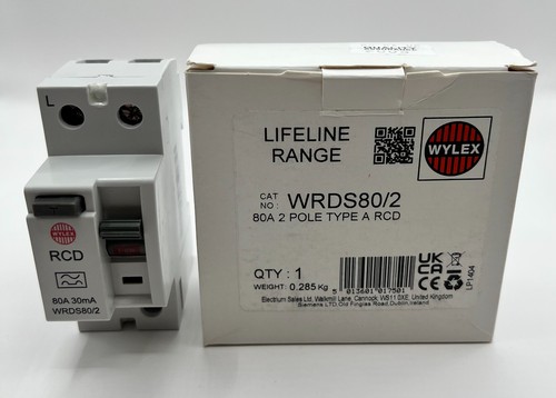 Wylex wrds80 amp 2 pole - wylex,