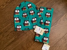 Maxomorra Hat & Scarf Tube - Owl  - Size 52/54cm (2-9 years approx)