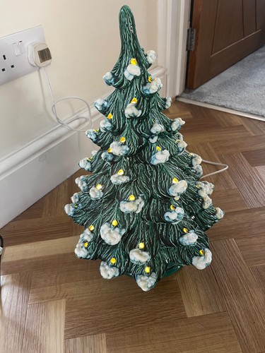 Vintage ceramic christmas tree - vintage,