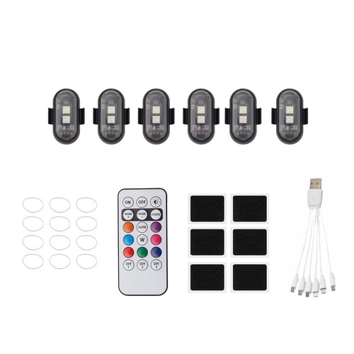 6pcs wireless led strobe - 6pcs,