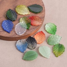 10pcs Leaf Shape 24x17mm