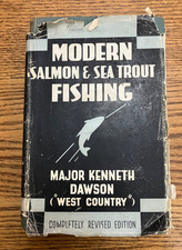 Modern Salmon and Sea Trout Fishing Kenneth Dawson fly game angling book 1949