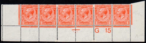 1915 kgv royal cypher - 1915, 1d