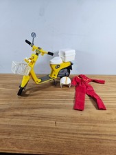 Vintage 1980s Pedigree Sindy Doll Scooter/moped Bike With accessories