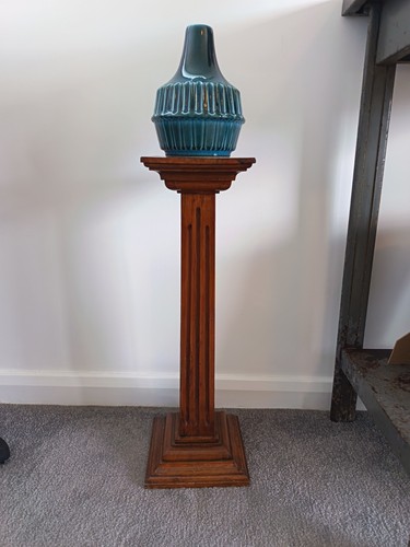 Antique oak wooden bust - oak,