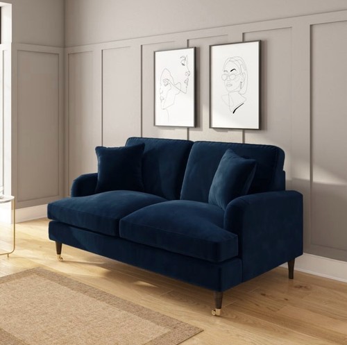 Velvet sofa seater - velvet,