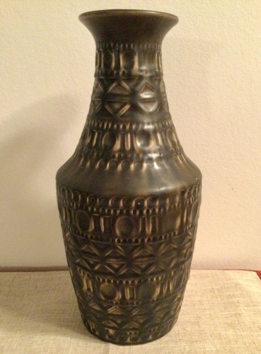 West german pottery vase bay - pottery,