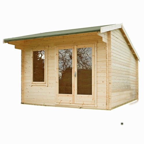 Log cabin summerhouse office - log,