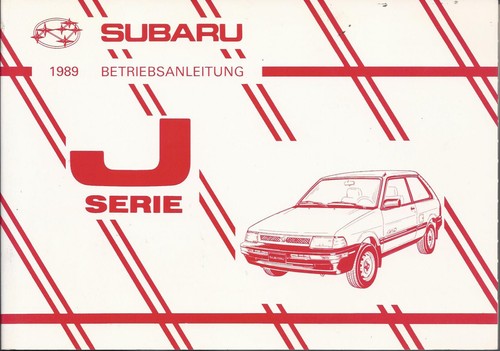 1989 subaru series - 1989, j
