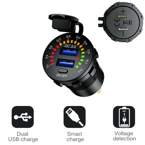 12v 24v dual usb - 12v/24v, car