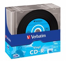 10 Genuine Verbatim vinyl CD-R