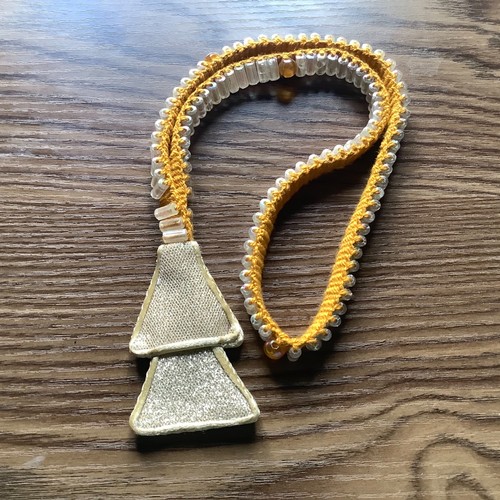 Gold yellow bead - yellow,