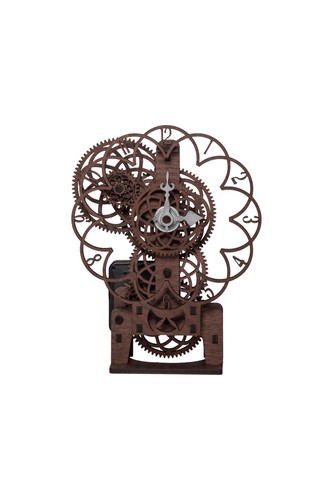 Wooden clock kit modern - wooden,