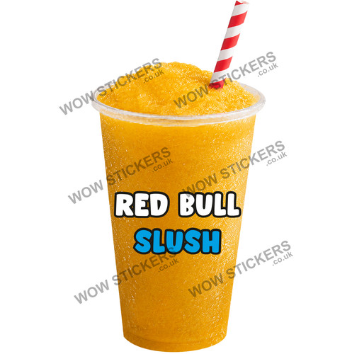 Red bull slush sticker ice - slush,
