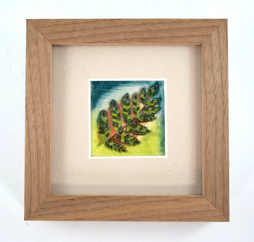 Moorcroft framed fern leaf - moorcroft,