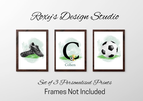 Personalised football prints - personalised,