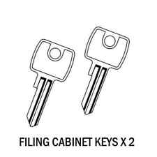 Filing Cabinet Keys x 2 Code 201 - 400 Fits L&F Bisley Triumph Vickers Ronis
