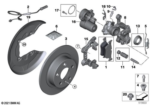 Bmw genuine hex bolt with - bmw,