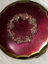Vintage Burgundy Enamel