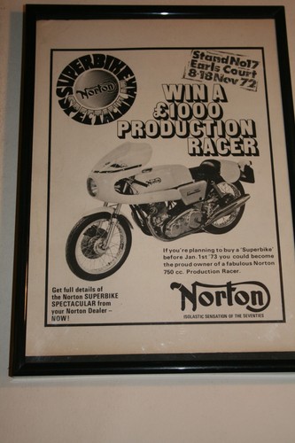 Norton production racer motor - production,