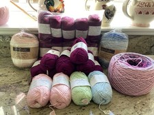 Joblot/Bundle Of Scheepjes Yarn - Linen Soft And Whirl Fine-Art - Used/unused