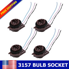 4PCS 3157 4157 Bulb Socket