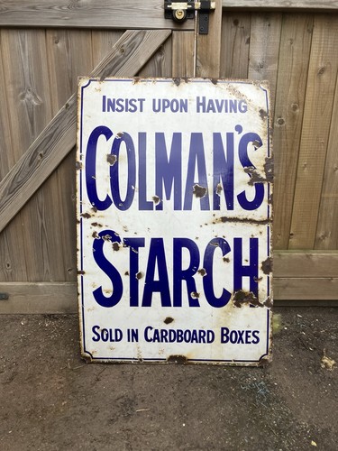 Original large vintage colmans - original,