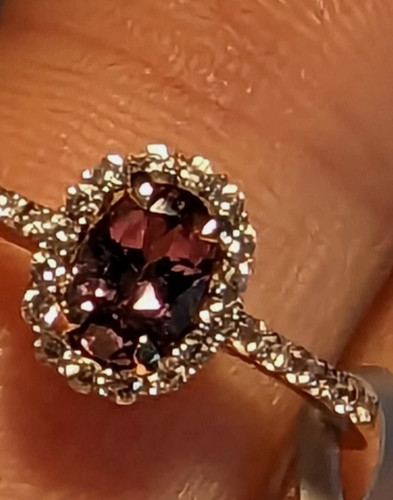 9ct gold colour change garnet