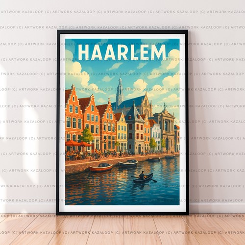 Haarlem canal unframed - haarlem,