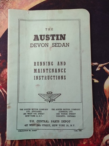 The austin devon sedan running - the,