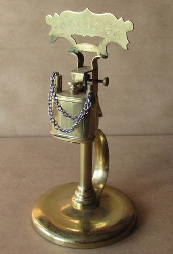 Old glossy brass table - glossy,