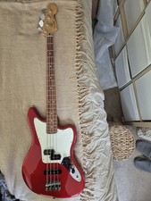 Fender Jaguar PJ Bass Guitar Player 1 MIM Candy Apple Red 