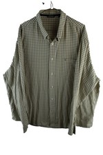 MELKA Beige Long Sleeve Shirt size 2XL Mens Checked Casual Outdoors Outerwear