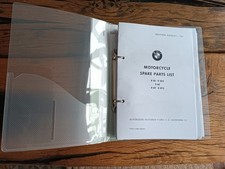 BMW 1961 Motorcycle Spare Parts List R50/S R60 R69/S - Photo Copy incl Diagrams