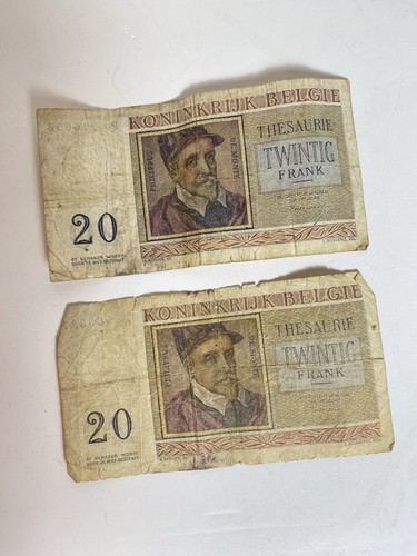 Belgian bank note - belgian,