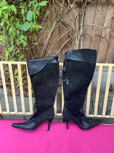 Hobbs black suede over the - over,