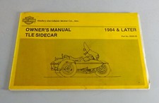 Owner's Manual Harley Davidson TLE Sidecar from 1984