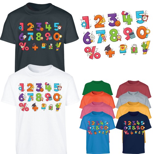 Maths day kids shirt - day,
