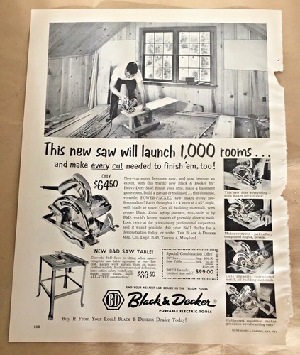 Black decker saw - black, ad