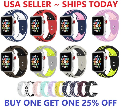 Silicone sport band 38mm - silicone,
