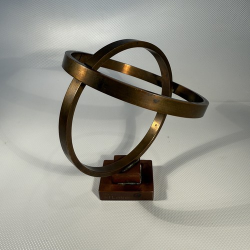 Rare vtg mcm brass armillary - rare,