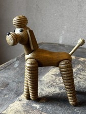 Articulated wooden poodle